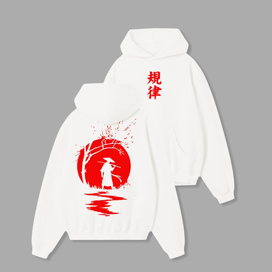 Jupiter Hotep Oversized Alone Wolf Printed Hoodie