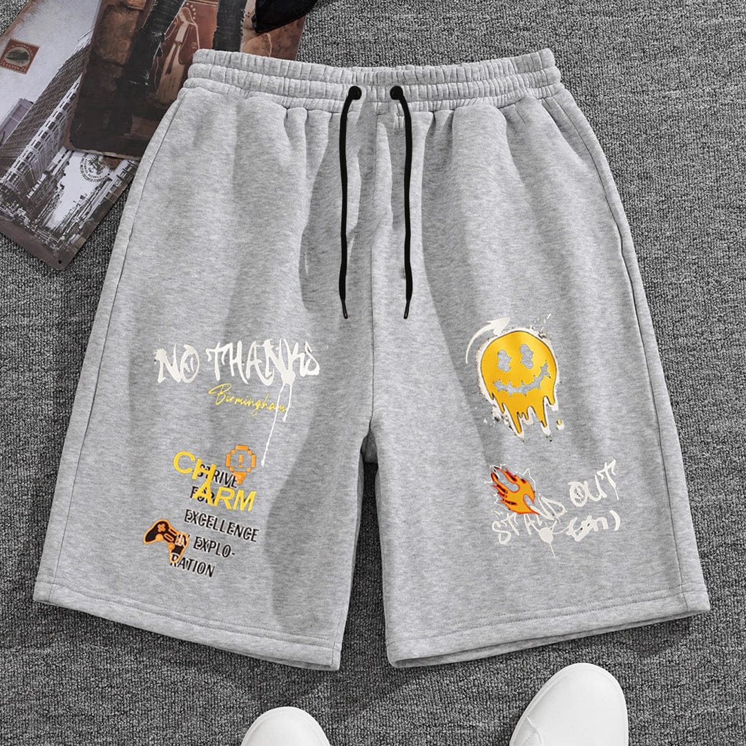 Jupiter Men Stand Out Graphic Terry Short