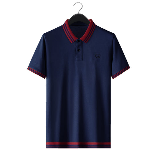 Jupiter Rib Grip Bottom Classic Men Cotton Polo