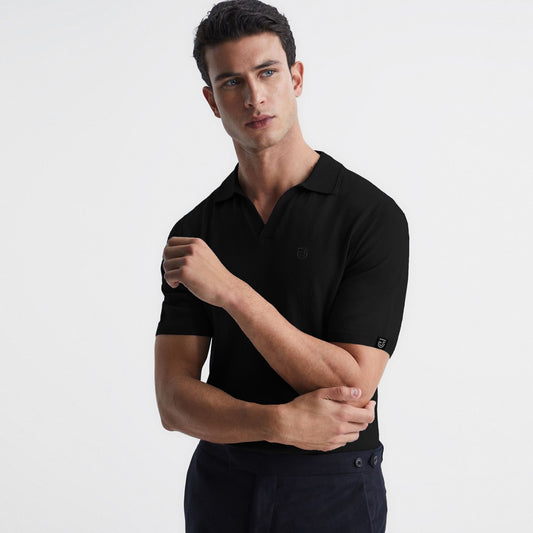 Jupiter Aestival Johnny collar Viscose Soft cotton polo for men