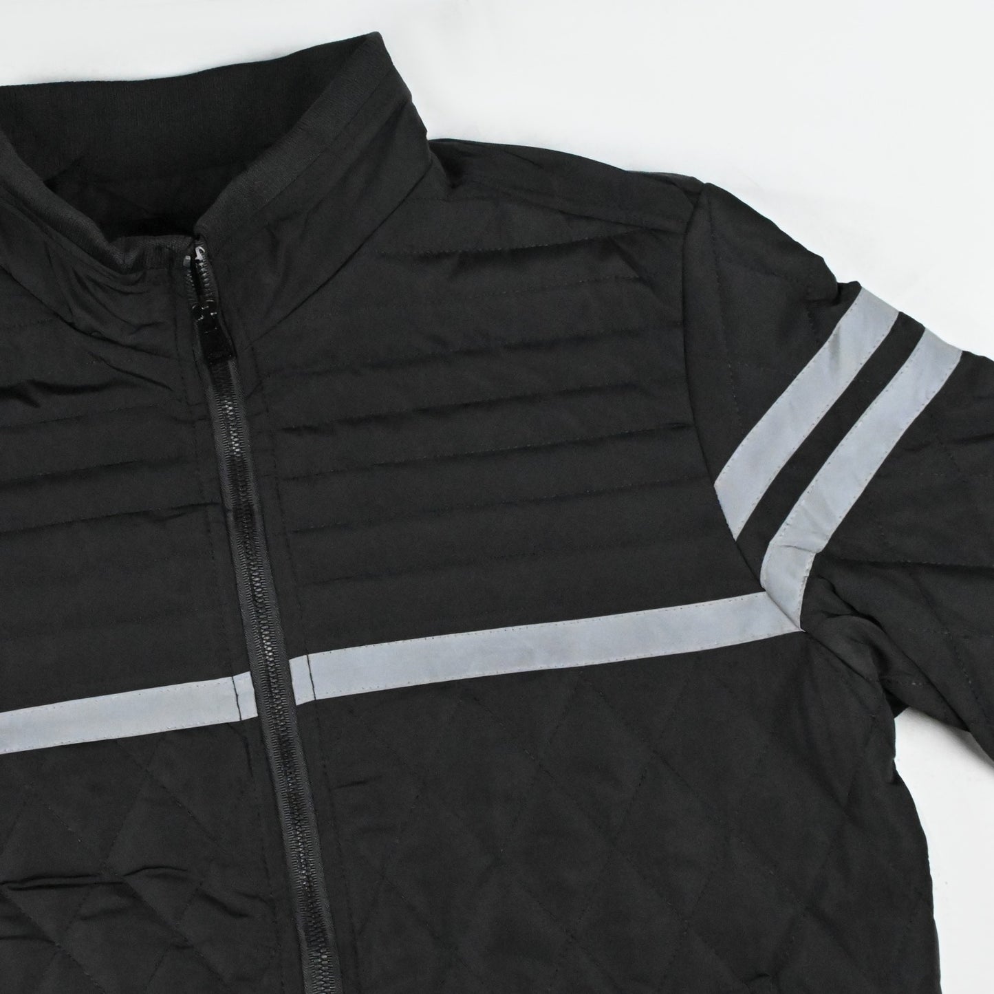 Imported Reflector Stripes Sherpa Lining Bomber Jackets For Men