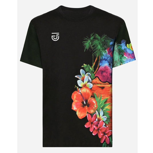 Jupiter Aesthetic Moisture Wicking Floral Side Tee Shirt