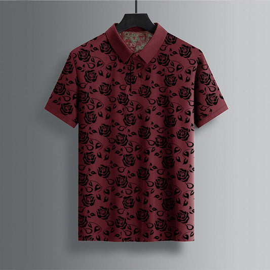 Jupiter Floral All over printed cotton Polos