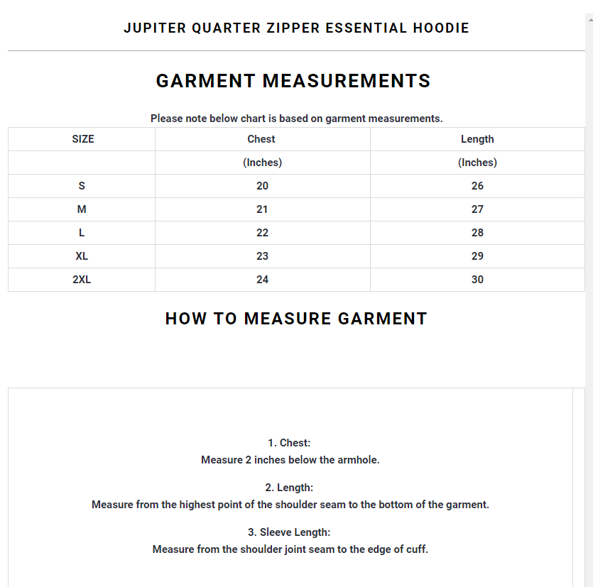 Jupiter Quarter Zipper Essential Unisex Hoodie