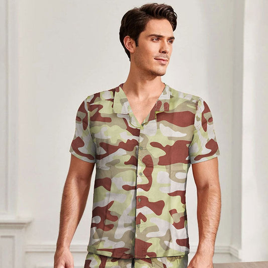 Jupiter Men Holiday Cotton Linen Single Shirt