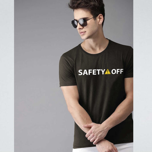 Jupiter Safety Off Cotton Graphic Tee For Men