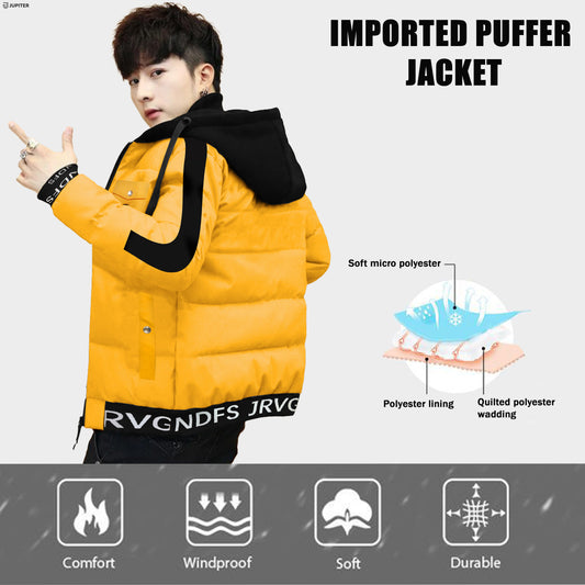 Imported Double Sided Heavy Insulated Hooded Puffer Jacket For Men