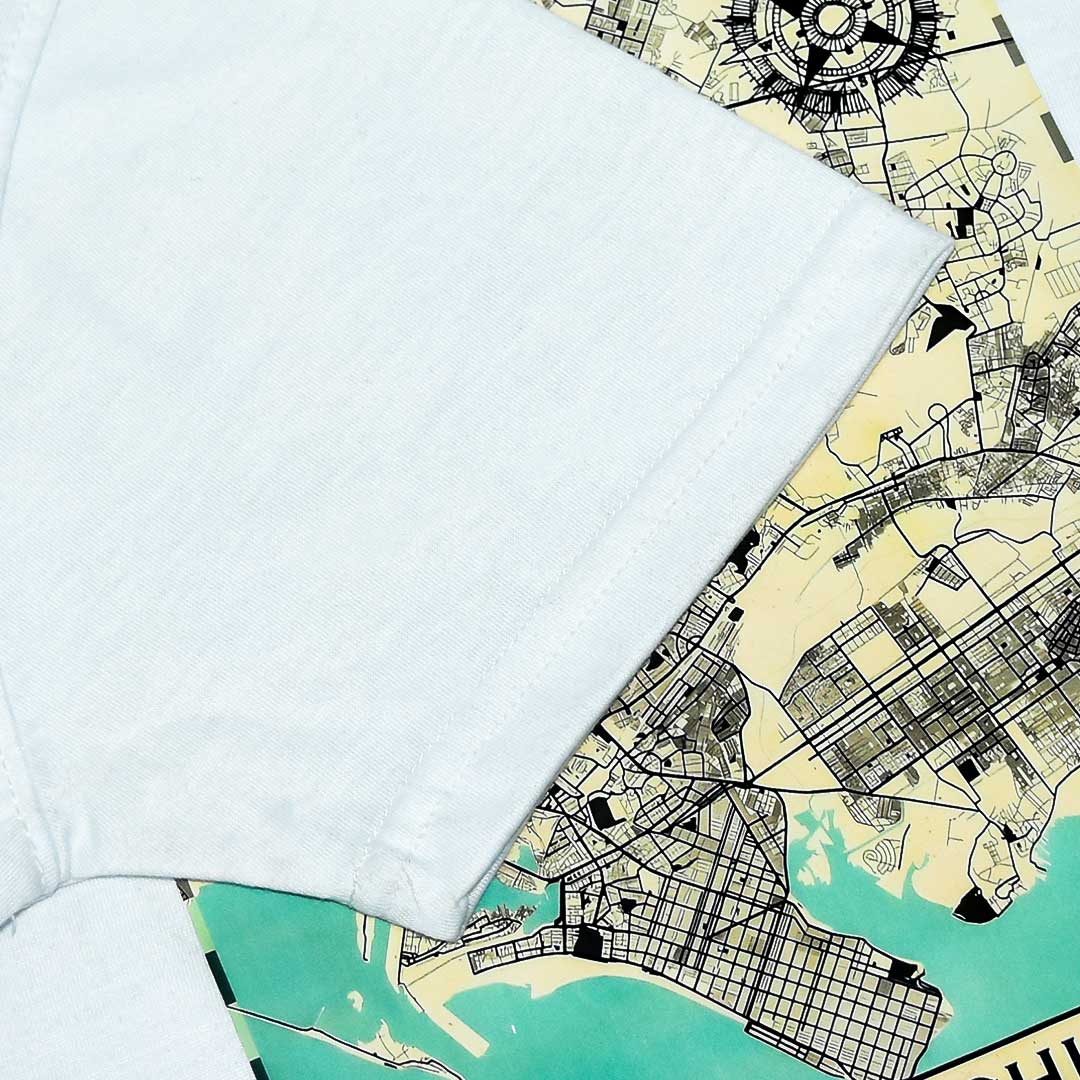 Jupiter Karachi Map Cotton Graphic Tee For Men