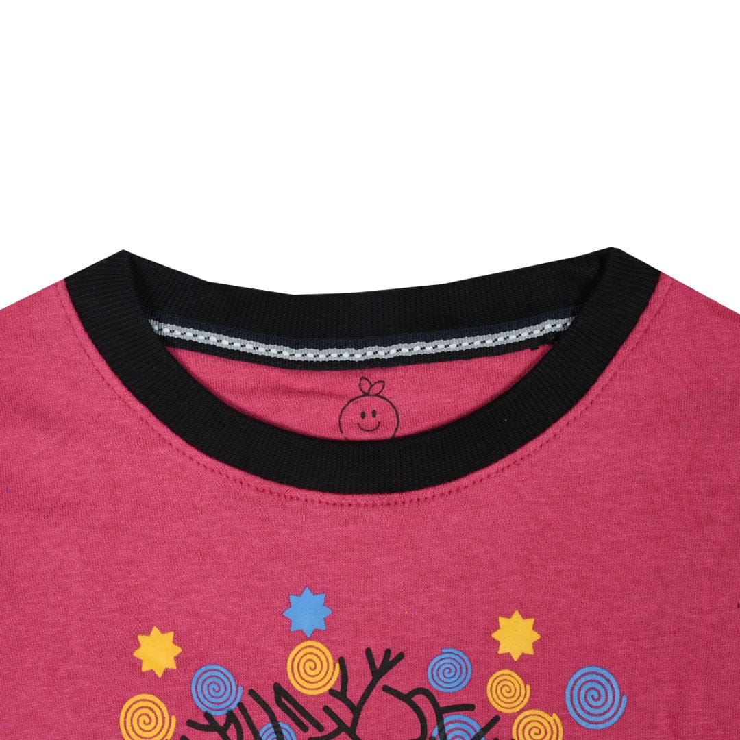 kid's Kitty Tree Printed SweatShirt with Minor Fault