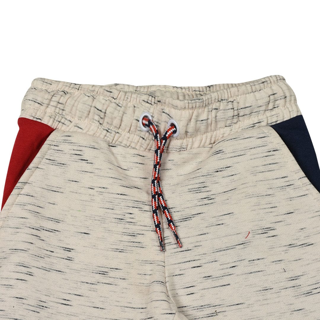 Boys Color Block Slub WHITE Trouser