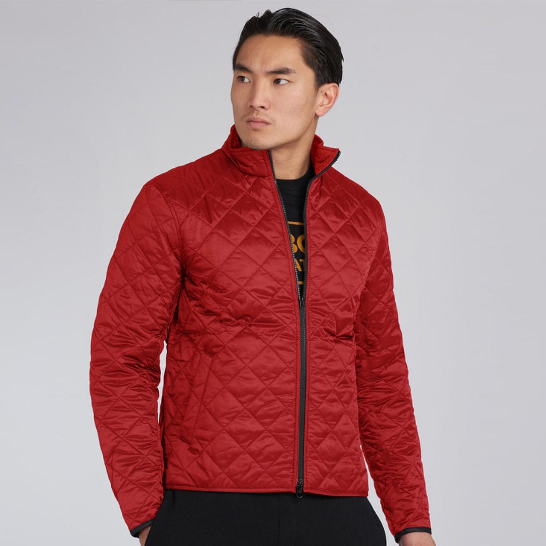 JUPITER GEOMETRIC PATTERN ZIP THROUGH PUFFER JACKET ( With Minor Faults )