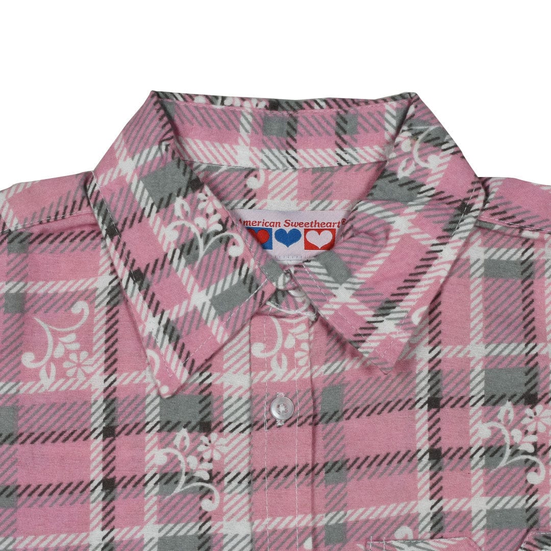 Women Flannel Printed Flower  Daily Wear Shirt