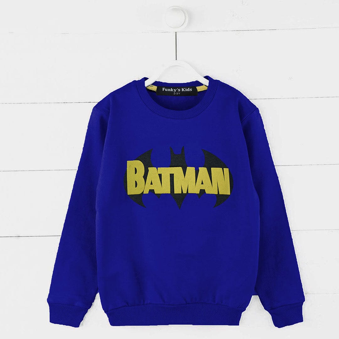 Funky's Kids Batman Sweat Shirts ( 2-3 Years To 13-14 Years )