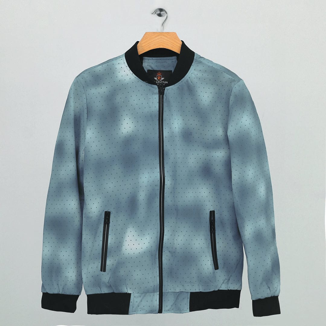 Imported tie & dye light parachute bomber jacket