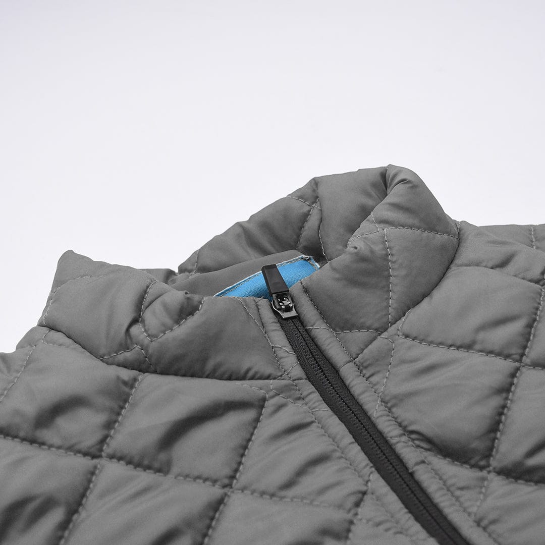 JUPITER GEOMETRIC PATTERN ZIP THROUGH PUFFER JACKET ( With Minor Faults )