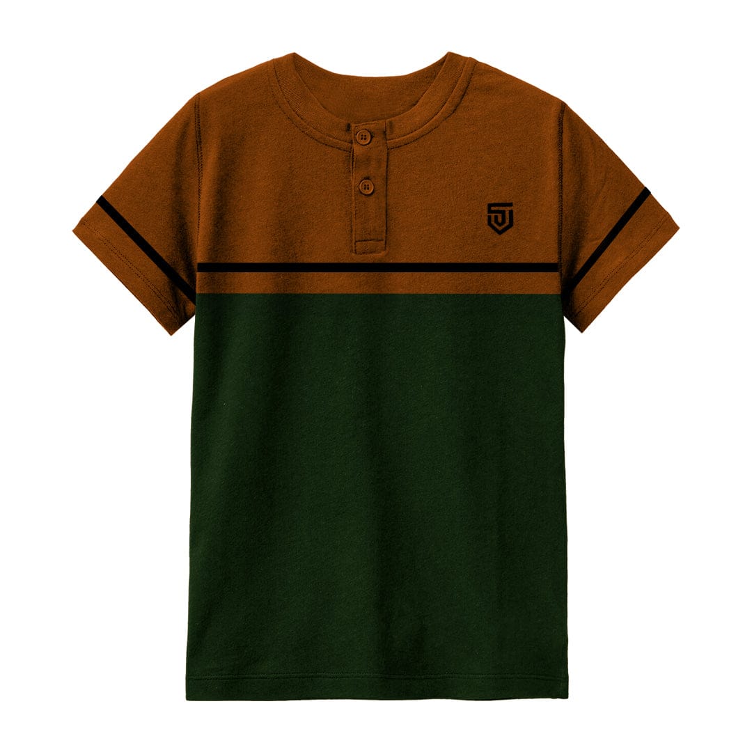 Jupiter kids Henley upright unisex tee