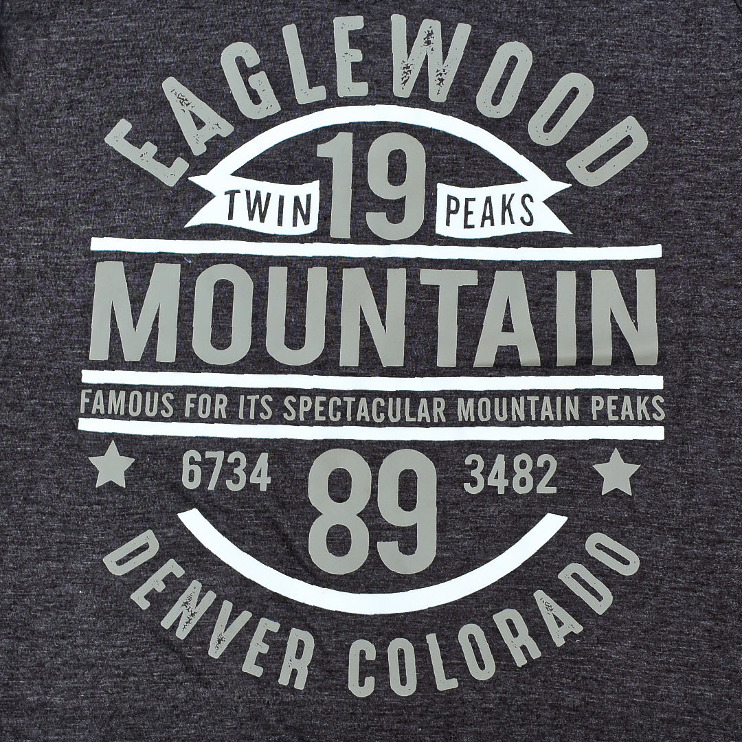 Eagle Wood V Neck Cotton Tee Shirt For Men