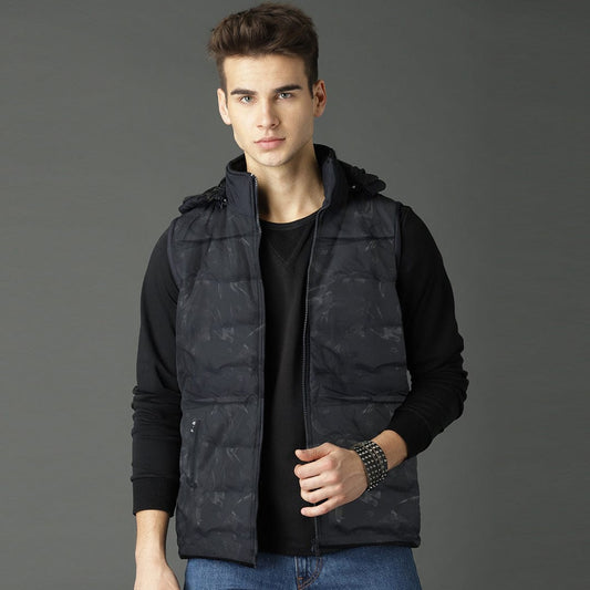 Imported Removable hood self pattern Gillet