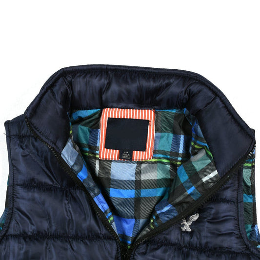 Left Chest Logo Body Warmer Navy Gillet