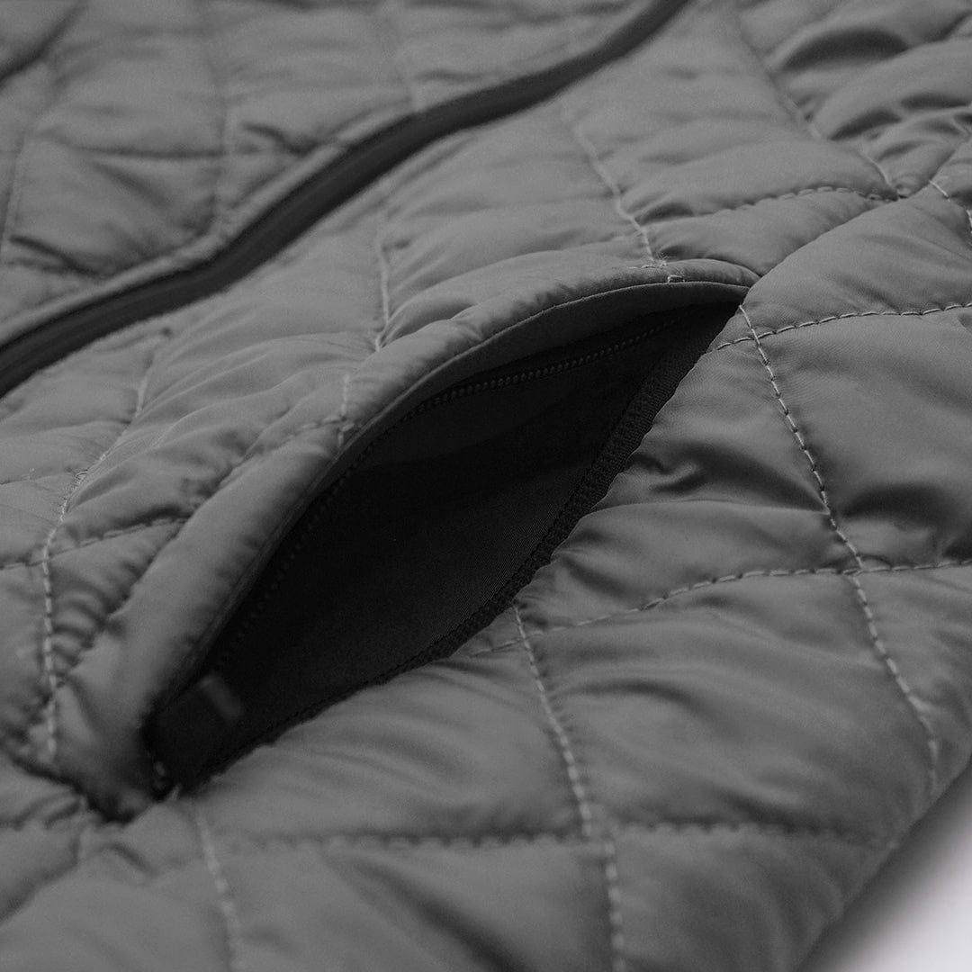 JUPITER GEOMETRIC PATTERN ZIP THROUGH PUFFER JACKET ( With Minor Faults )