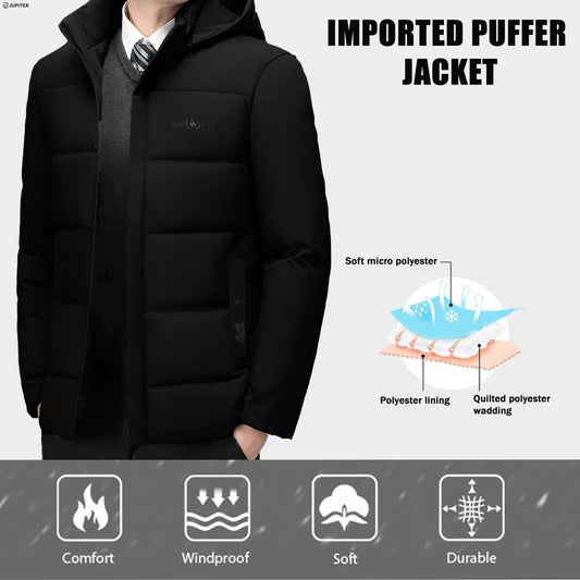 Imported Prime Heavy Thick Padded Puffer Hooded Jackets For Mens