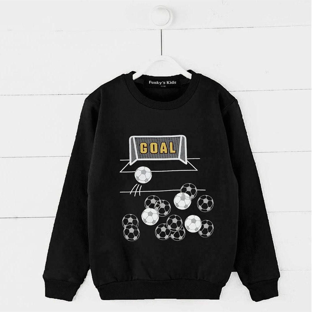 Funky's Kids Soccer Goal Sweat Shirts ( 2-3 Years To 13-14 Years )