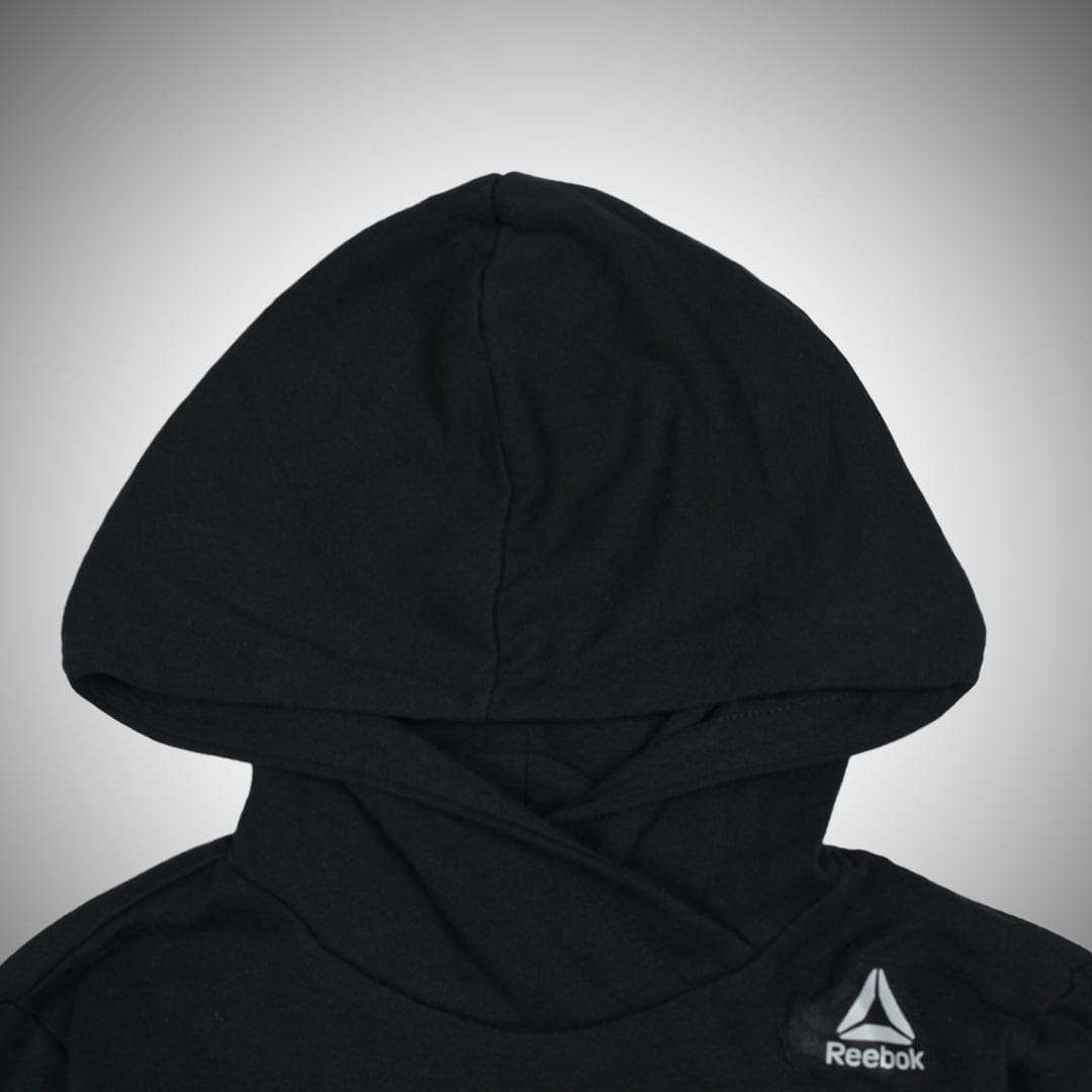 INTERLOCK FRONT  Logo Black Kids HOODIE