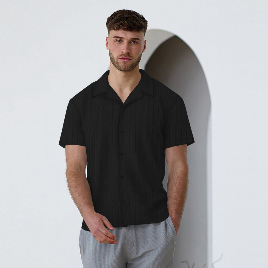 Jupiter Knitwear Classic  Soft Lapel Collar Button Shirt For Men