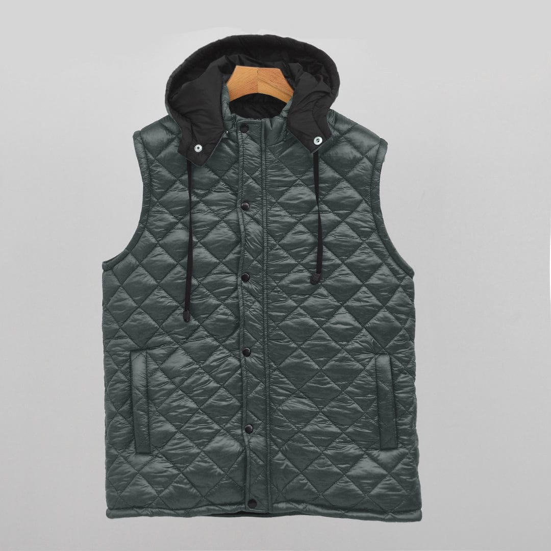 REMOVABLE HOOD ULTRALIGHT PUFFER GILLET UNISEX