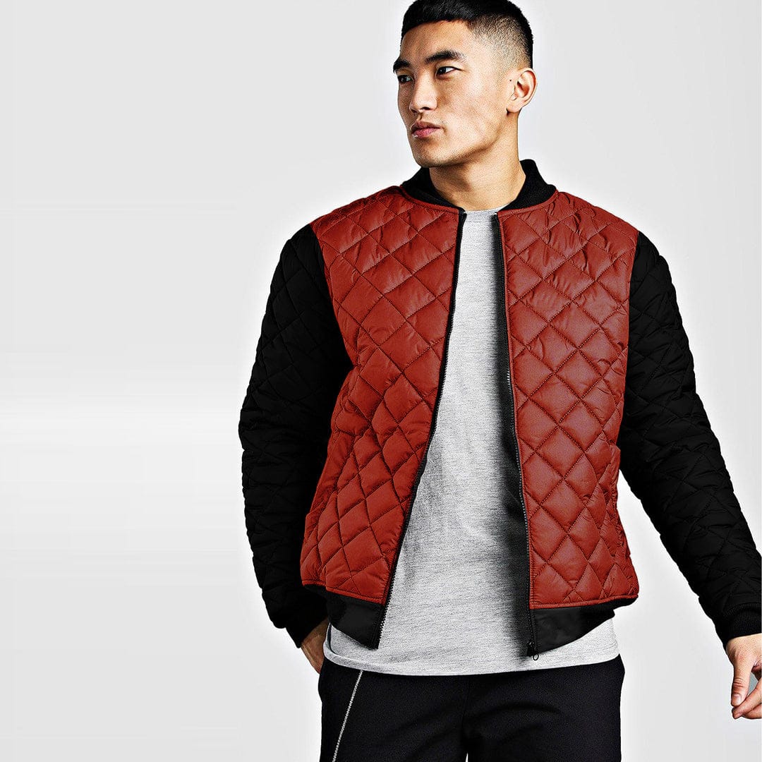 Jupiter Distinct Sleeves Puffer Bomber Jacket