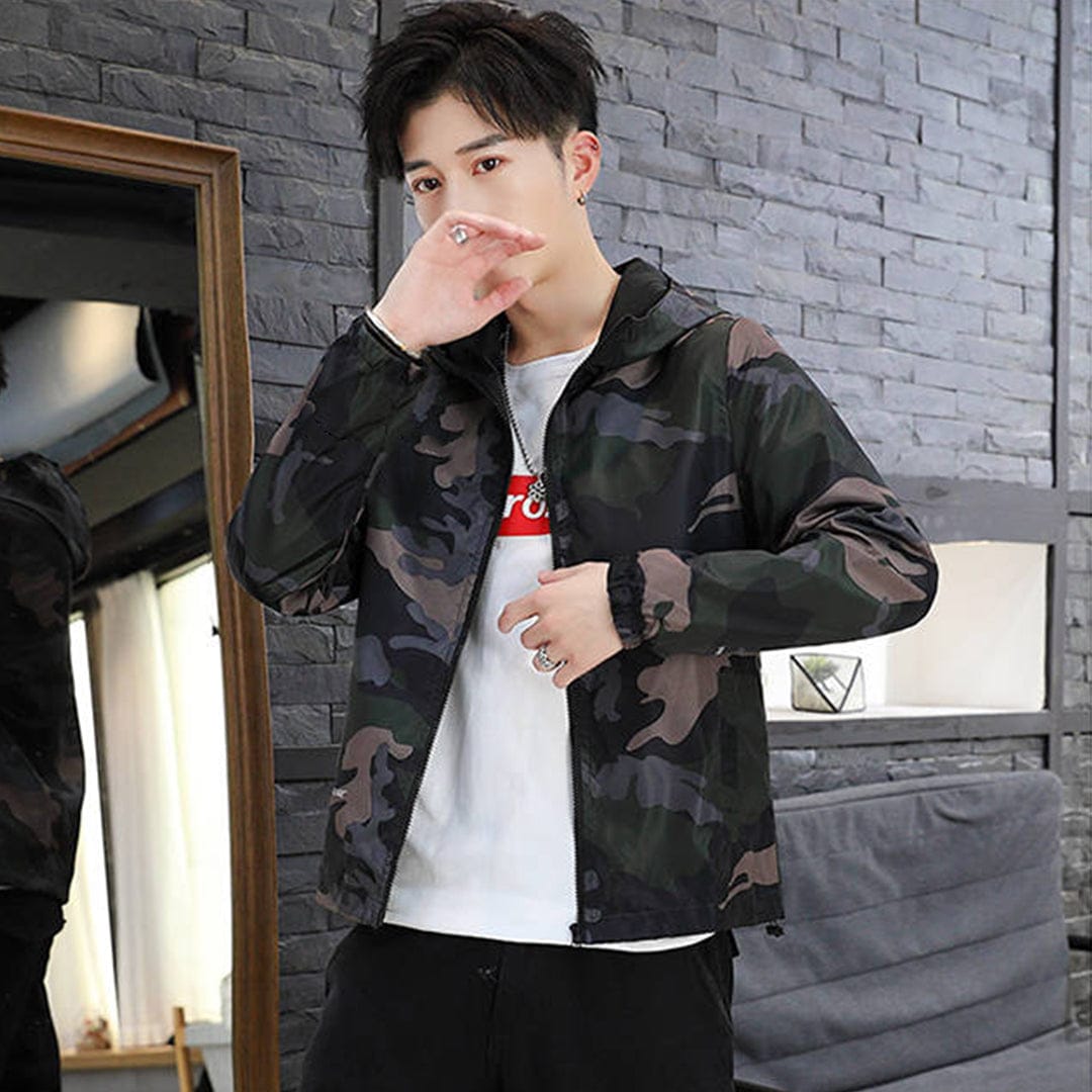 Imported Camo Unisex Light Padded Premium Jacket