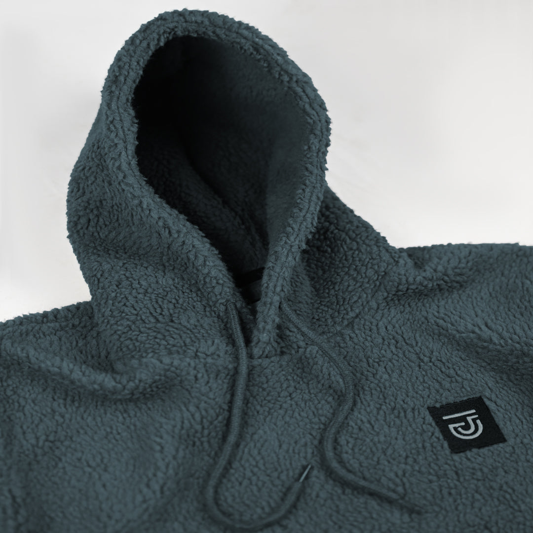 Jupiter Rugged Sherpa Gender Neautral Color Block Luxe Hoodie