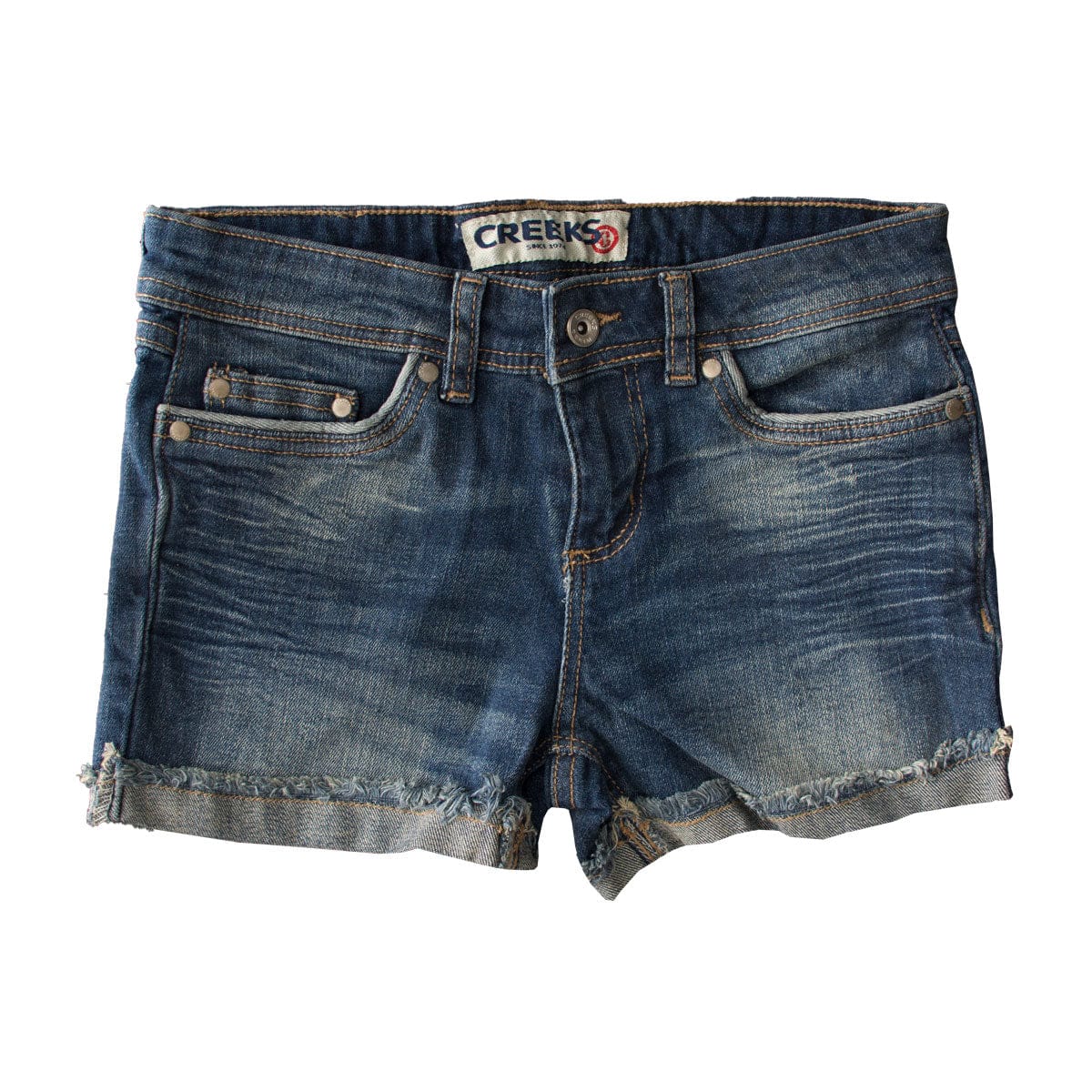 Creeks Dirty Blue Shorts - Deeds.pk