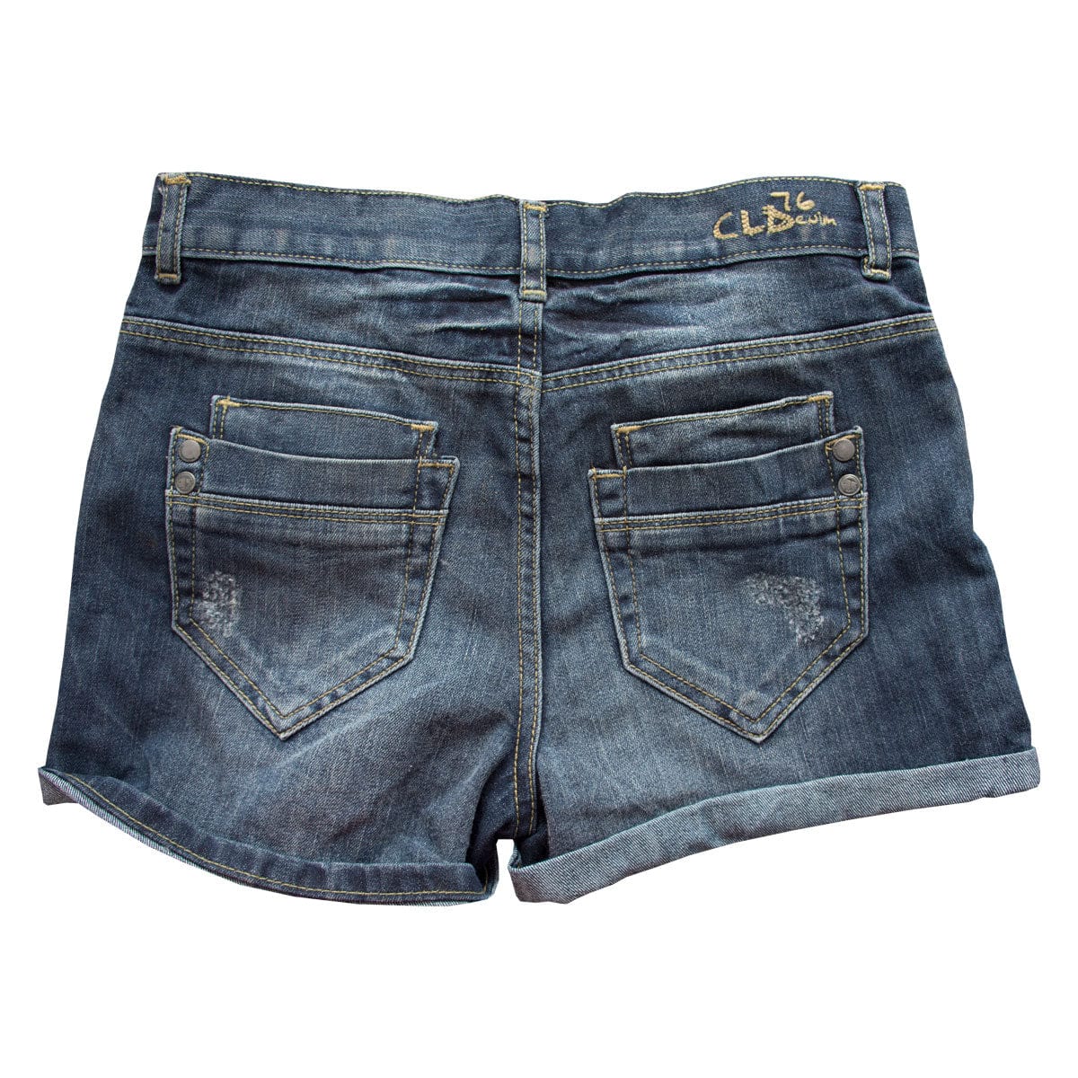 Girl's Faded Denim Shorts 3 to 18 Year - Deeds.pk