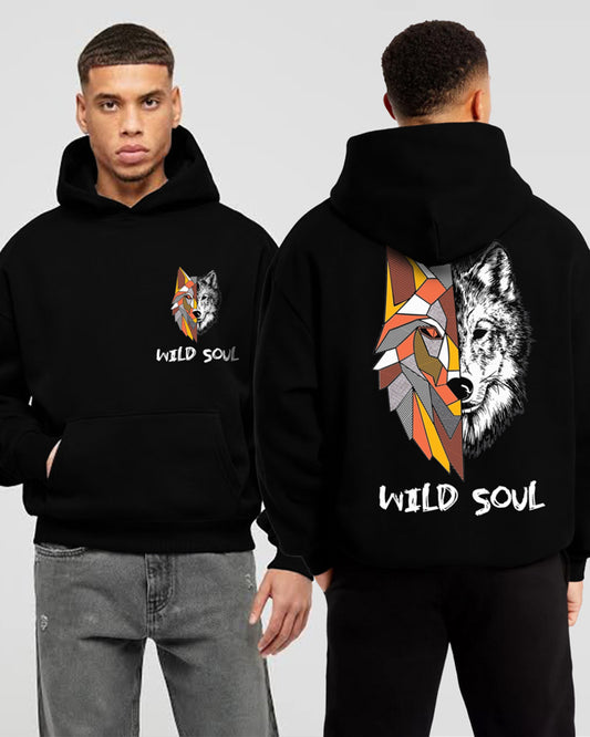 Jupiter Hotep Oversized Wild Soul Printed Hoodie