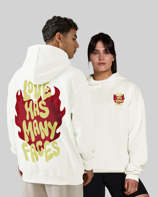 Jupiter Hotep Oversized Faceless Love  Printed Hoodie