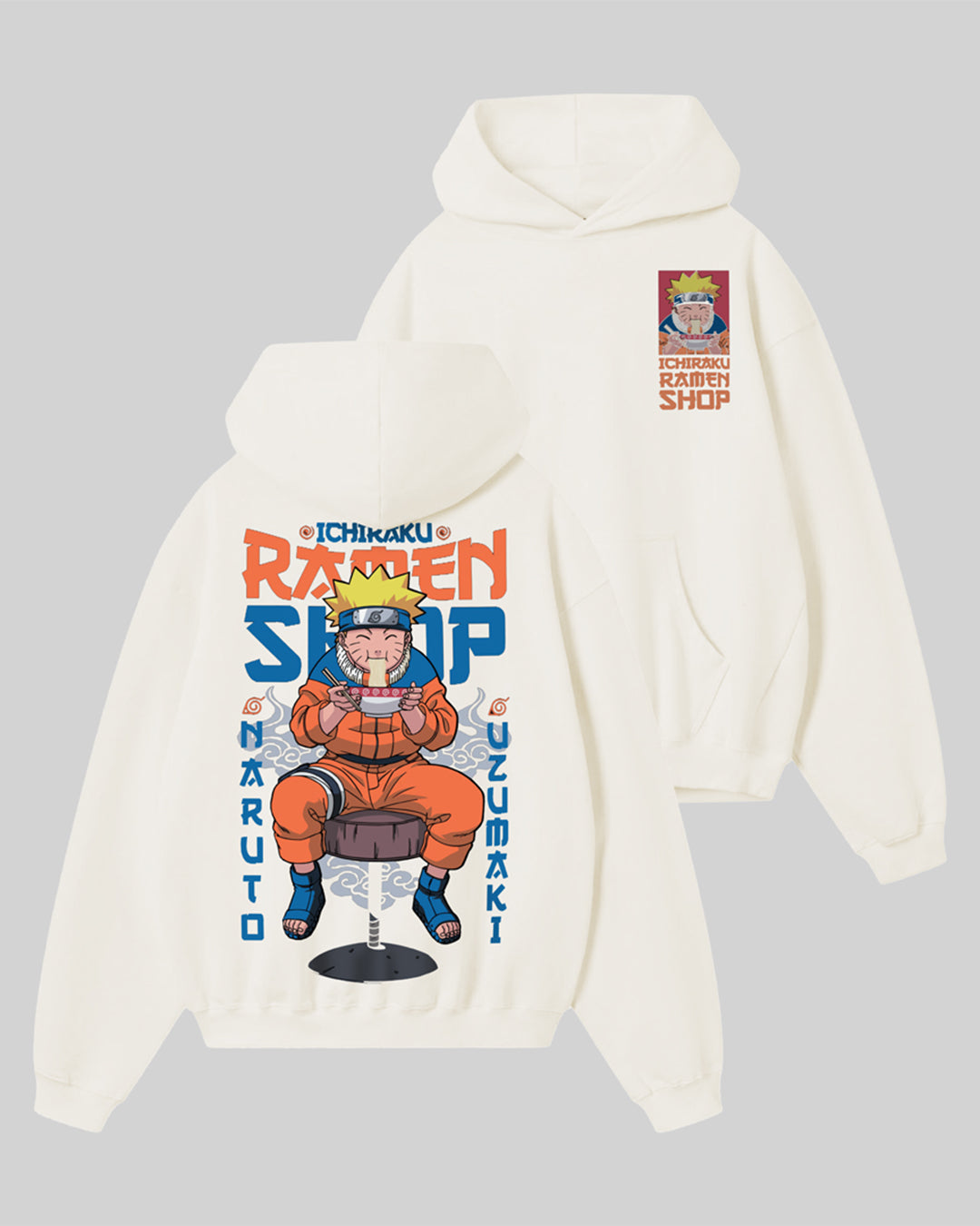 Jupiter Hotep Oversized Naruto  Printed Hoodie