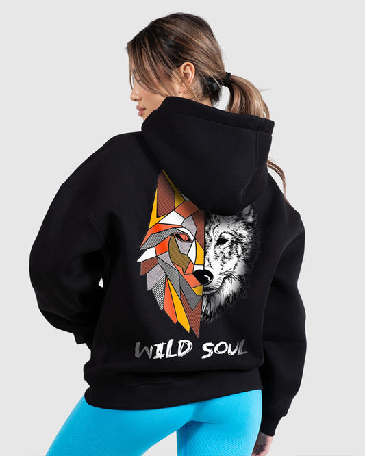 Jupiter Hotep Oversized Wild Soul Printed Hoodie