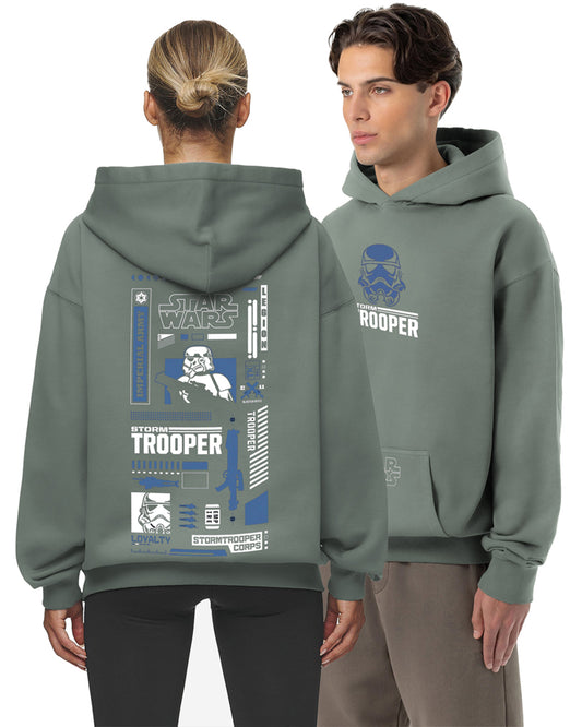 Jupiter Hotep Oversized Star Wars Printed Hoodie