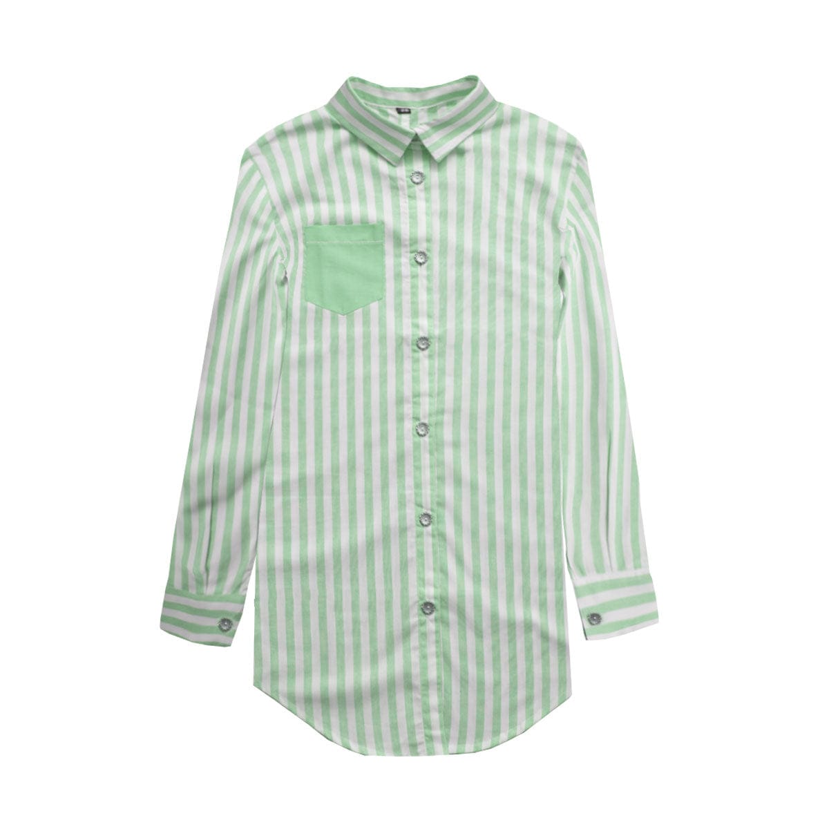 Green Vertical Stripe Top - Deeds.pk