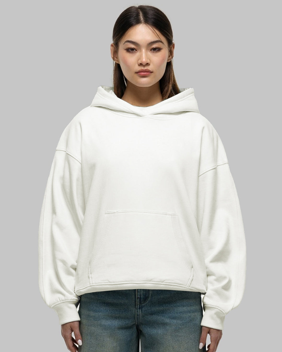 Jupiter Heavy Gsm Rise Again Puff Printed Off White Hoodie