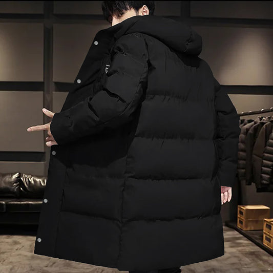 Jupiter Thick Padded Hooded Long Puffer Jacket For Men