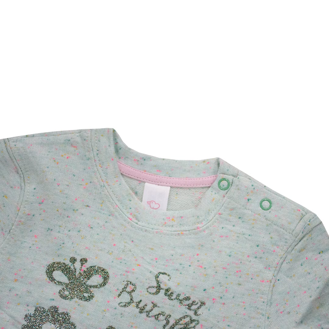 Baby Club Sweet Butterfly Printed Sweat Shirt ( 2 MONTHS TO 18 MONTHS ) - Deeds.pk