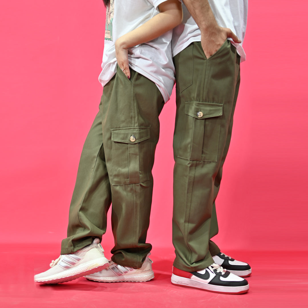 Jupiter French Twill Olive Cotton Cargo Pant