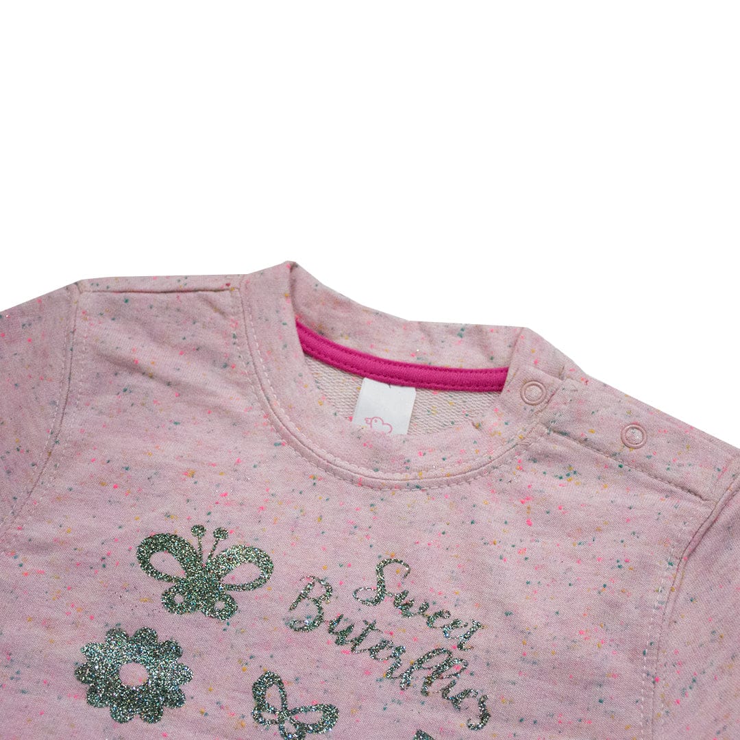 Baby Club Sweet Butterfly Printed Sweat Shirt ( 2 MONTHS TO 18 MONTHS ) - Deeds.pk