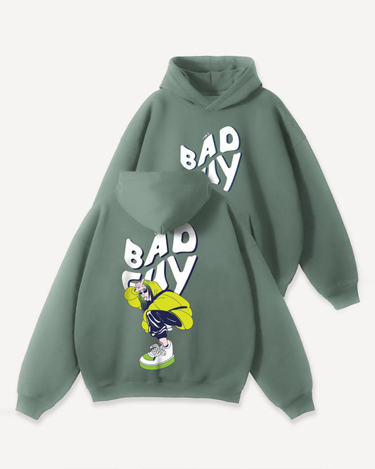 Jupiter Hotep Oversized Bad Guy Printed Hoodie