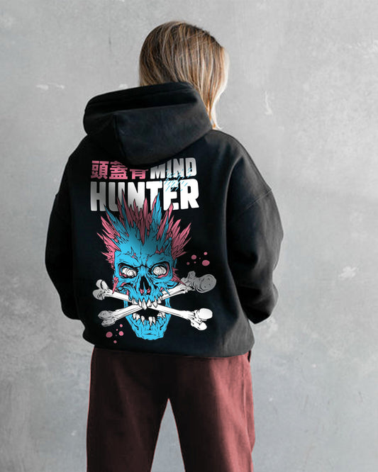 Jupiter Hotep Oversized Mind Hunter Printed Hoodie