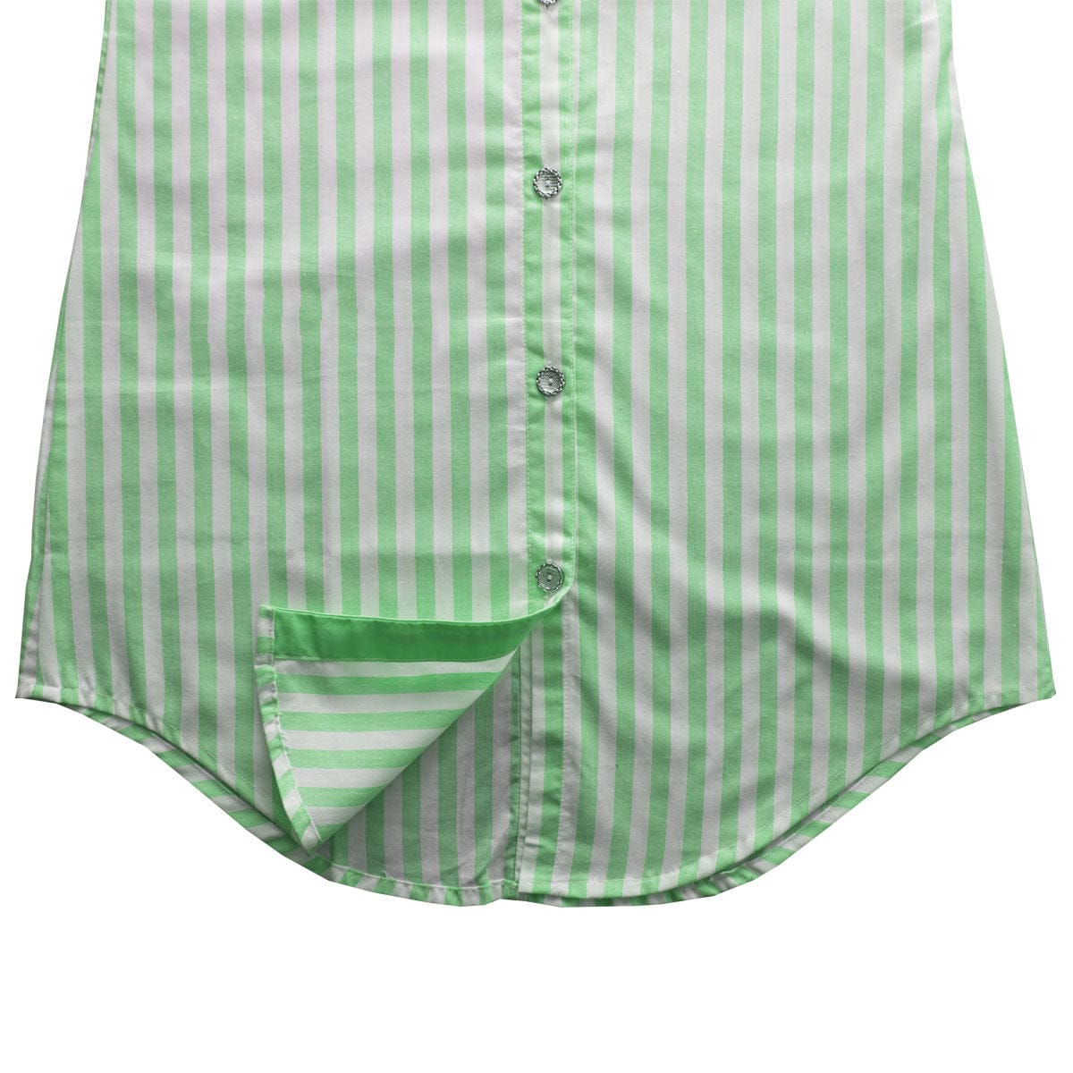 Green Vertical Stripe Top - Deeds.pk