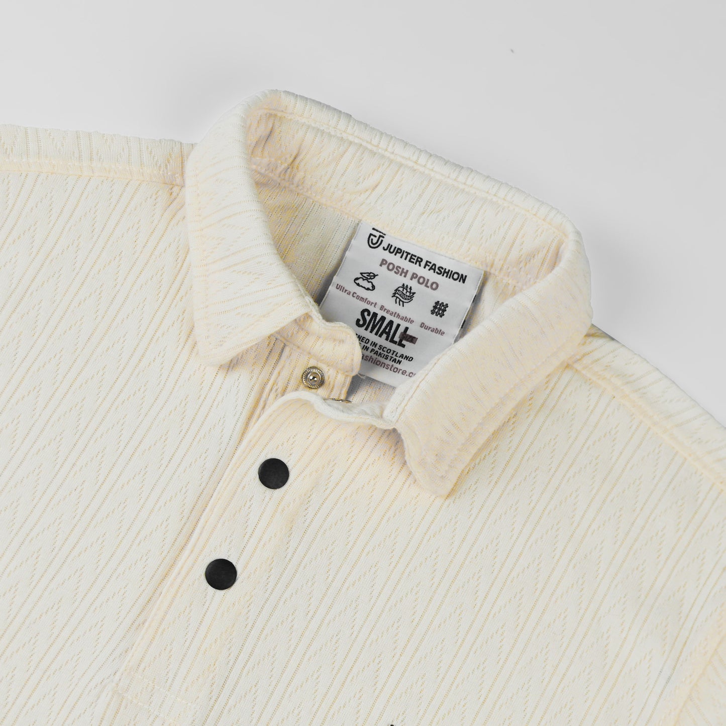 Jfs Signature Knitted Textured Polo For Men