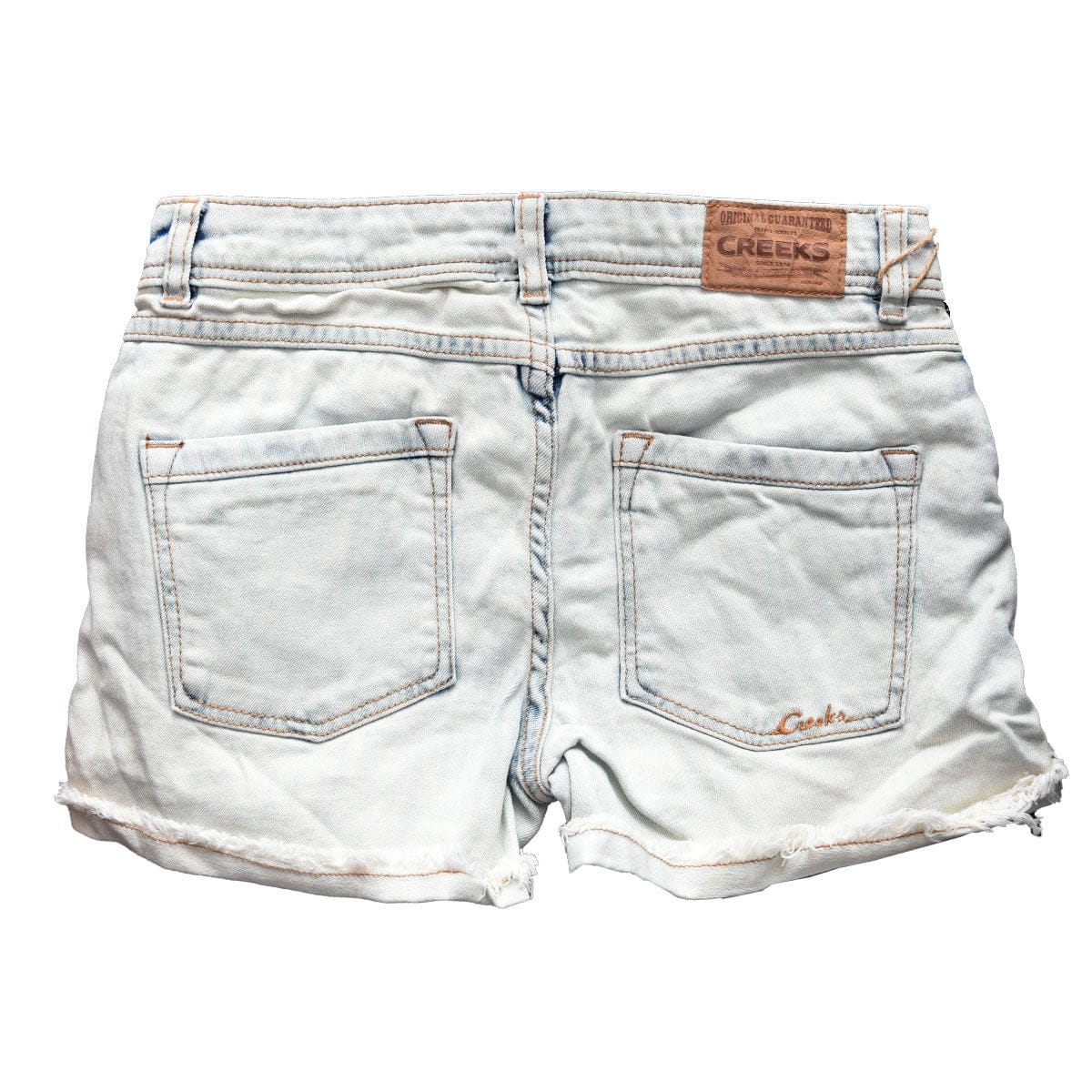 Girls Creeks  Ash White Shorts - Deeds.pk